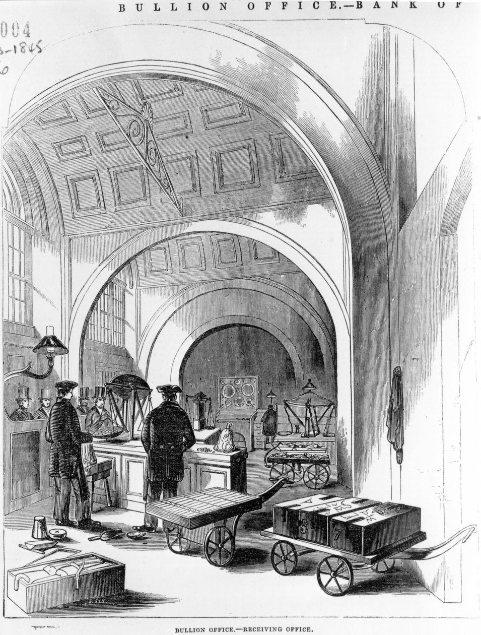 Bullion Office - modtagende kontor, Bank of England af English School