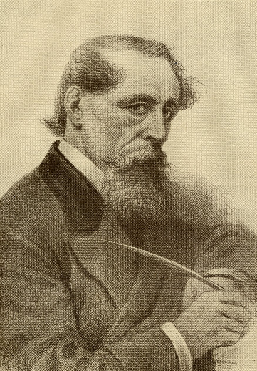Charles Dickens (1812-70) af English School