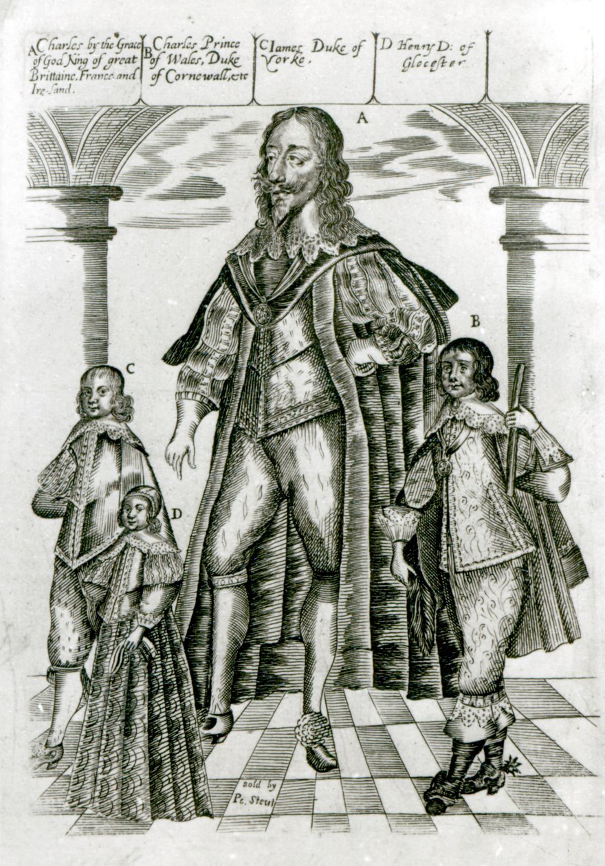Charles I med sine børn af English School
