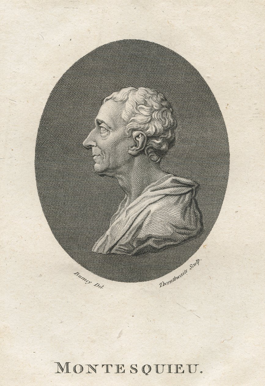 Charles Louis de Secondat, Baron de Montesquieu (1689-1755) af English School