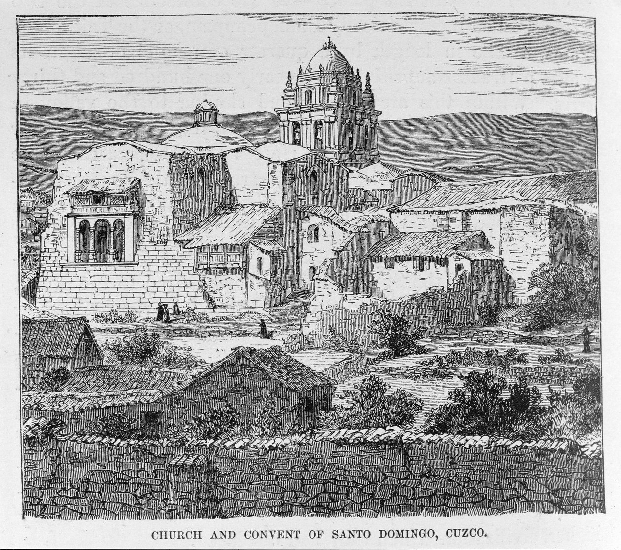 Kirke og kloster i Santo Domingo, Cusco, Peru, fra 