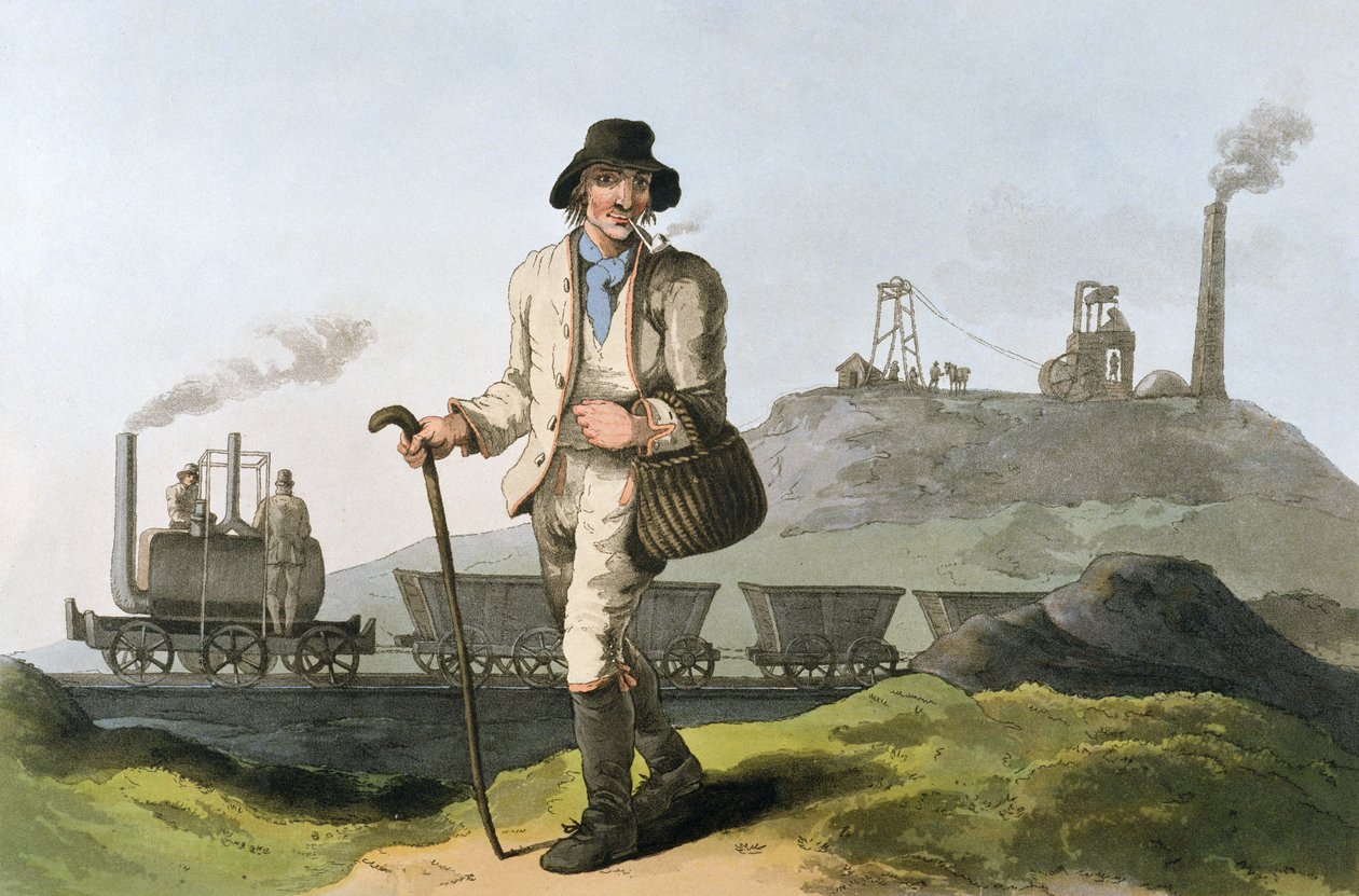 Kostumer fra Yorkshire, 1813 af English School