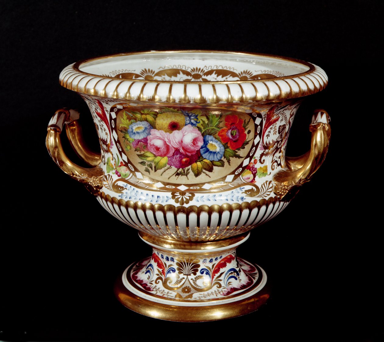 Derby porcelæn urne, håndmalet, ca. 1820 (porcelæn) af English School