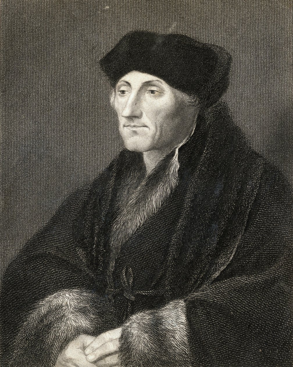 Desiderius Erasmus (1469-1536) fra "Gallery of Portraits", udgivet i 1833 af English School