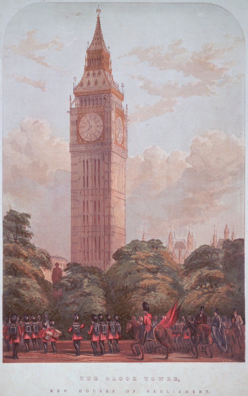 Design til Big Ben, 1859 af English School