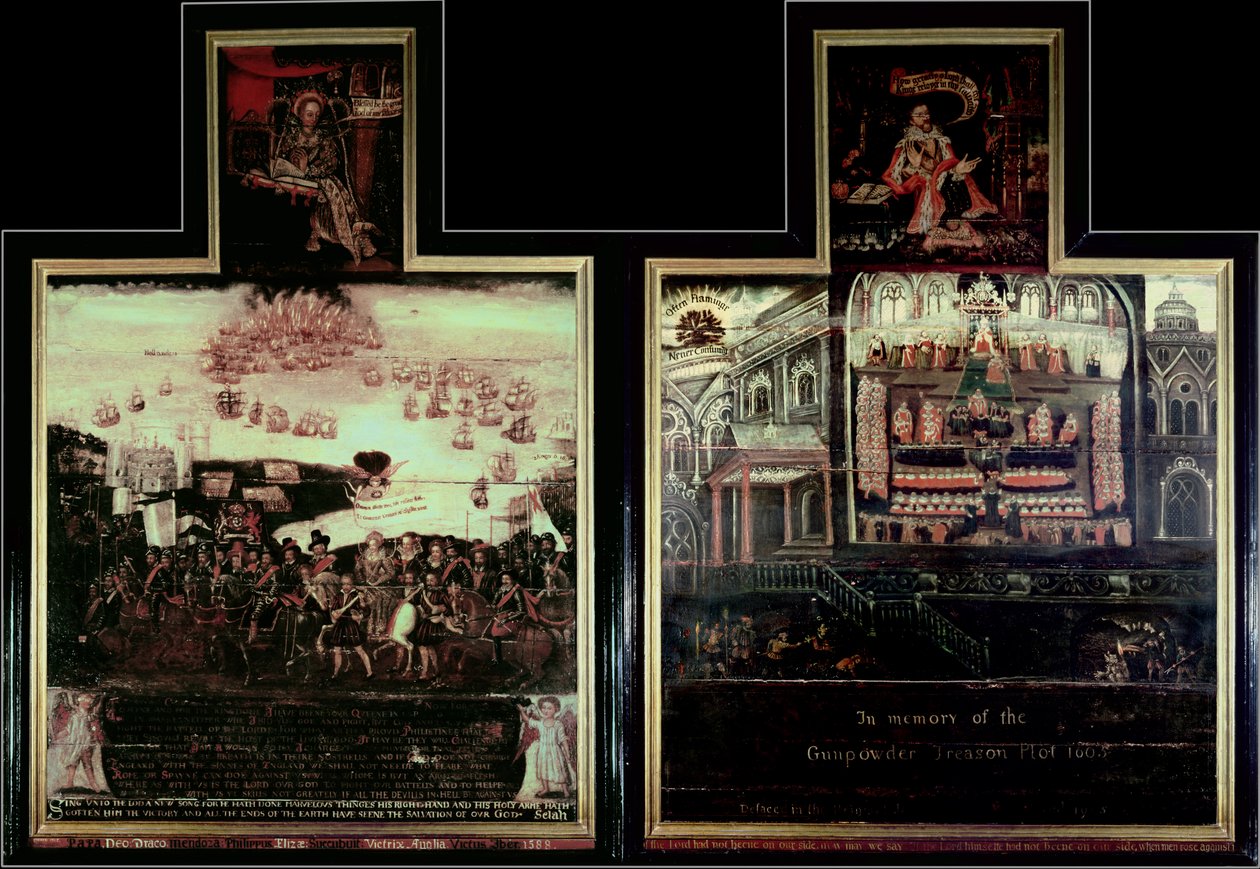 Diptychon med dronning Elizabeth I