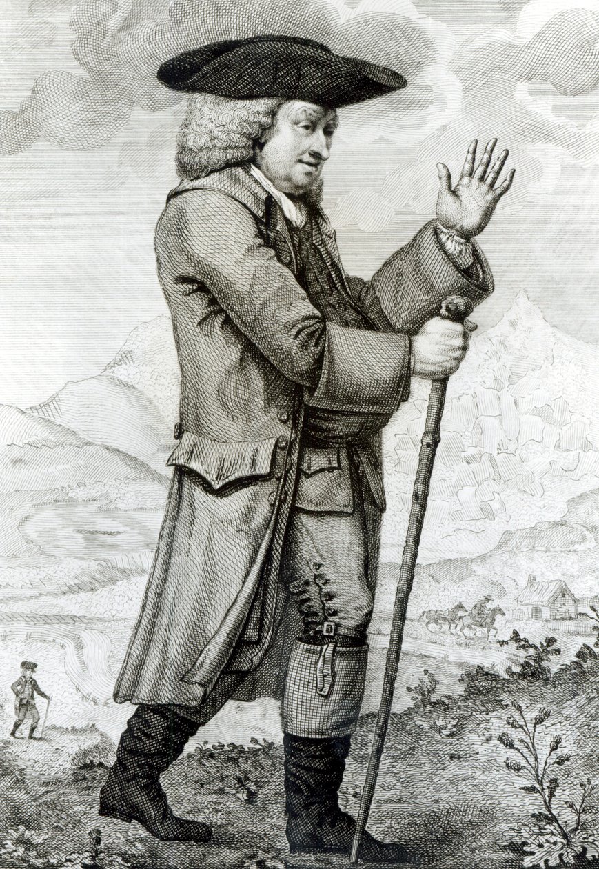 Dr. Johnson i sin rejsekjole, 1786 af English School