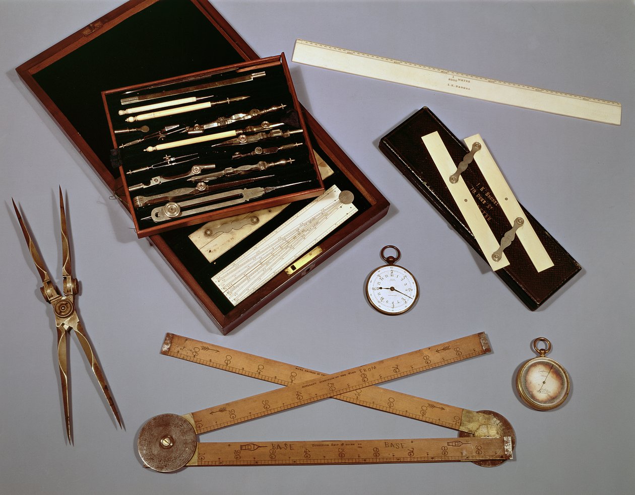 Tegneinstrumenter brugt af Isambard Kingdom Brunel af English School