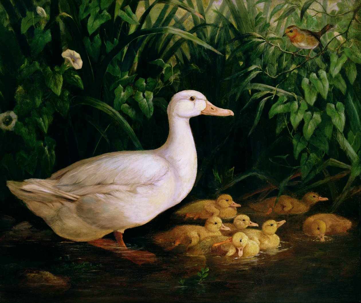 And og ællinger, ca. 1890 af English School