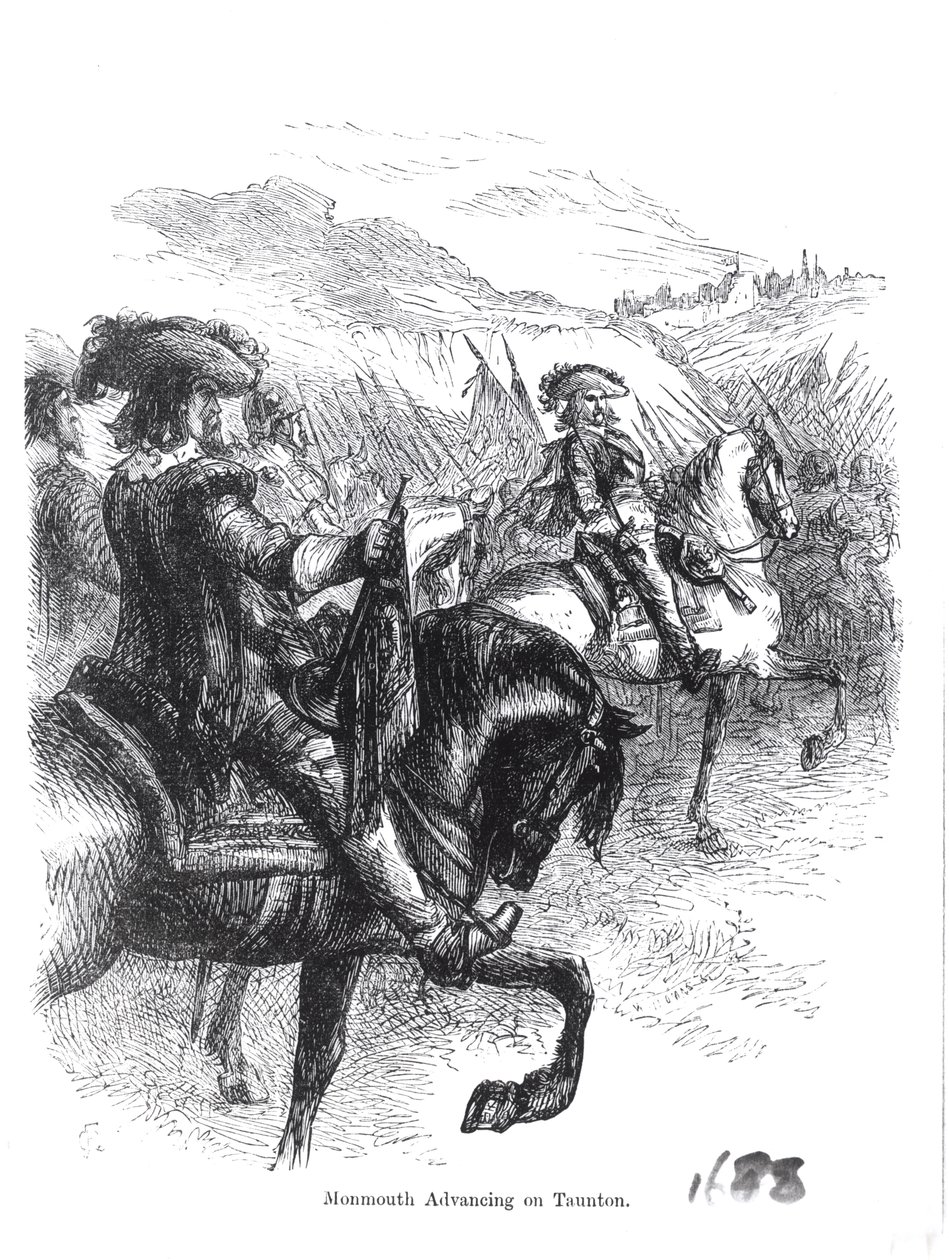 Hertug af Monmouth (1649-85) rykker frem mod Taunton af English School