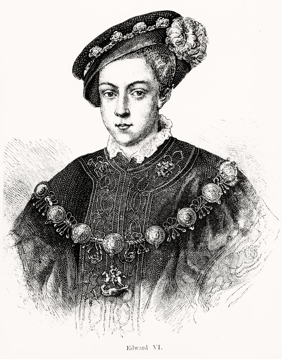 Edward V (1537-53) af English School