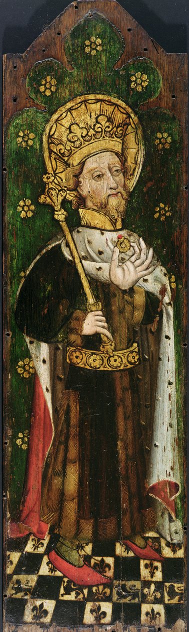 Edward the Confessor, ca. 1450, East Anglian School (panel fra en skærm) af English School
