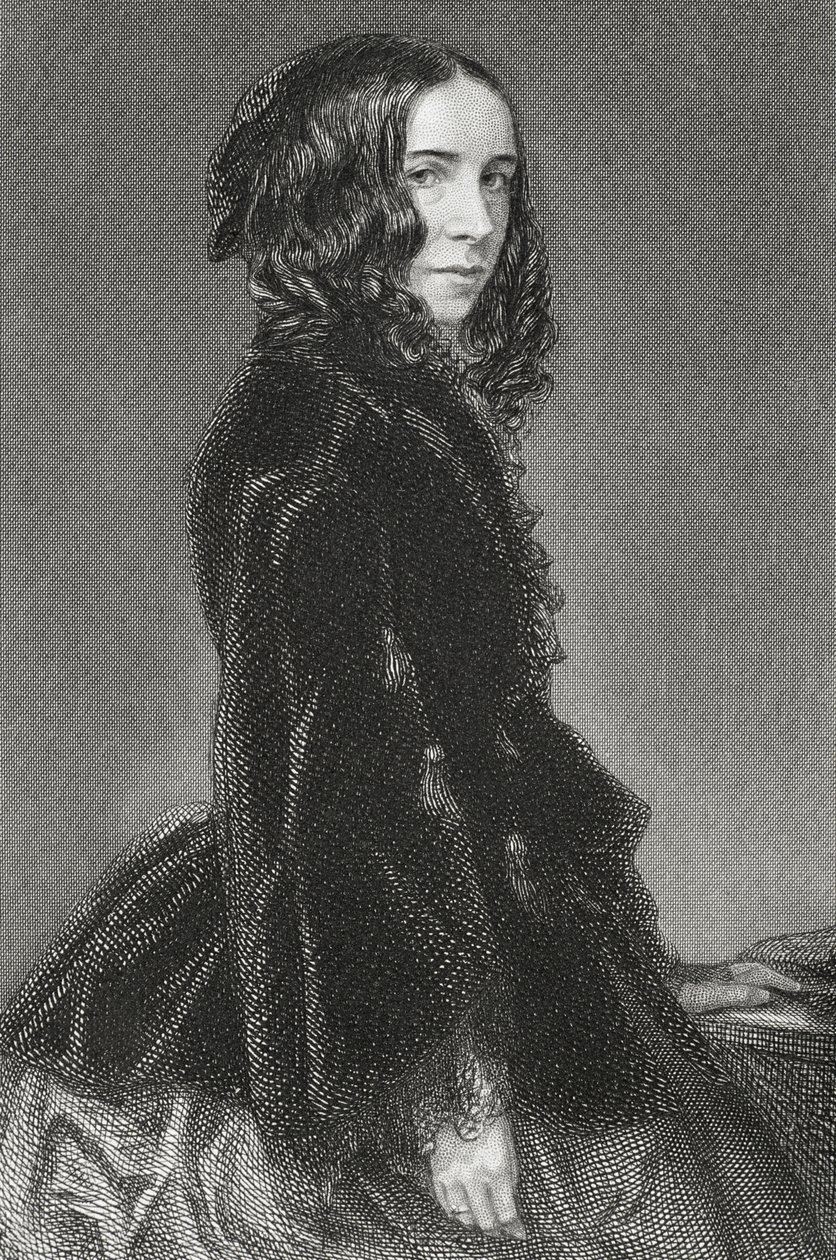 Elizabeth Browning (1806-61) af English School