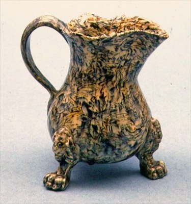 Engelsk flødekande, ca.1750 (agat) af English School