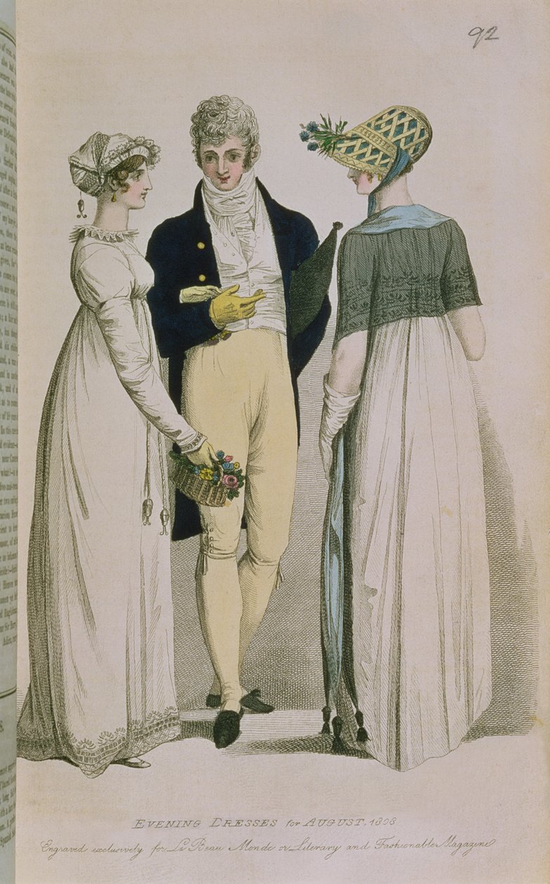 Aftenkjoler til august 1808, illustration fra 