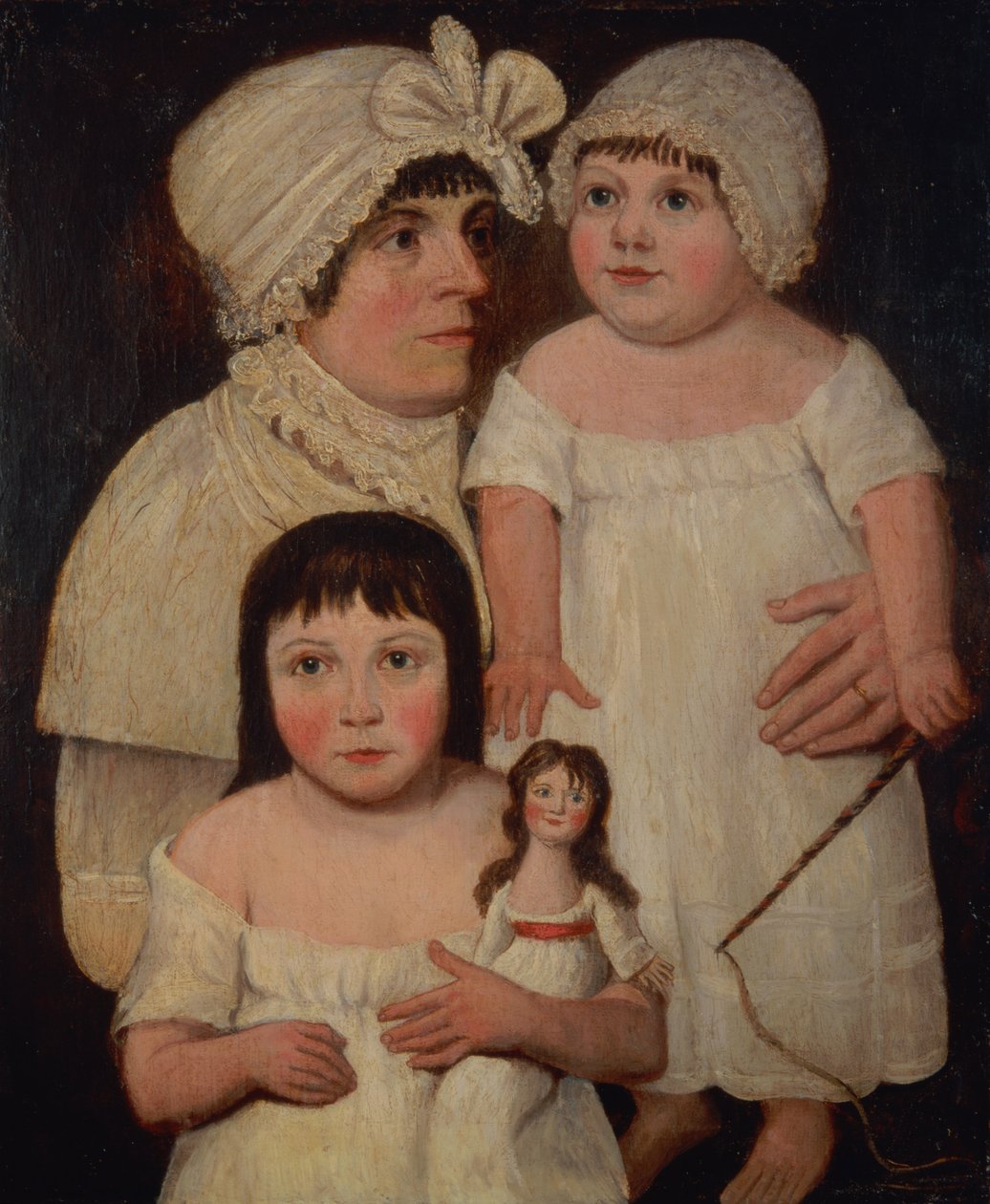 Familiegruppe, ca. 1810 af English School