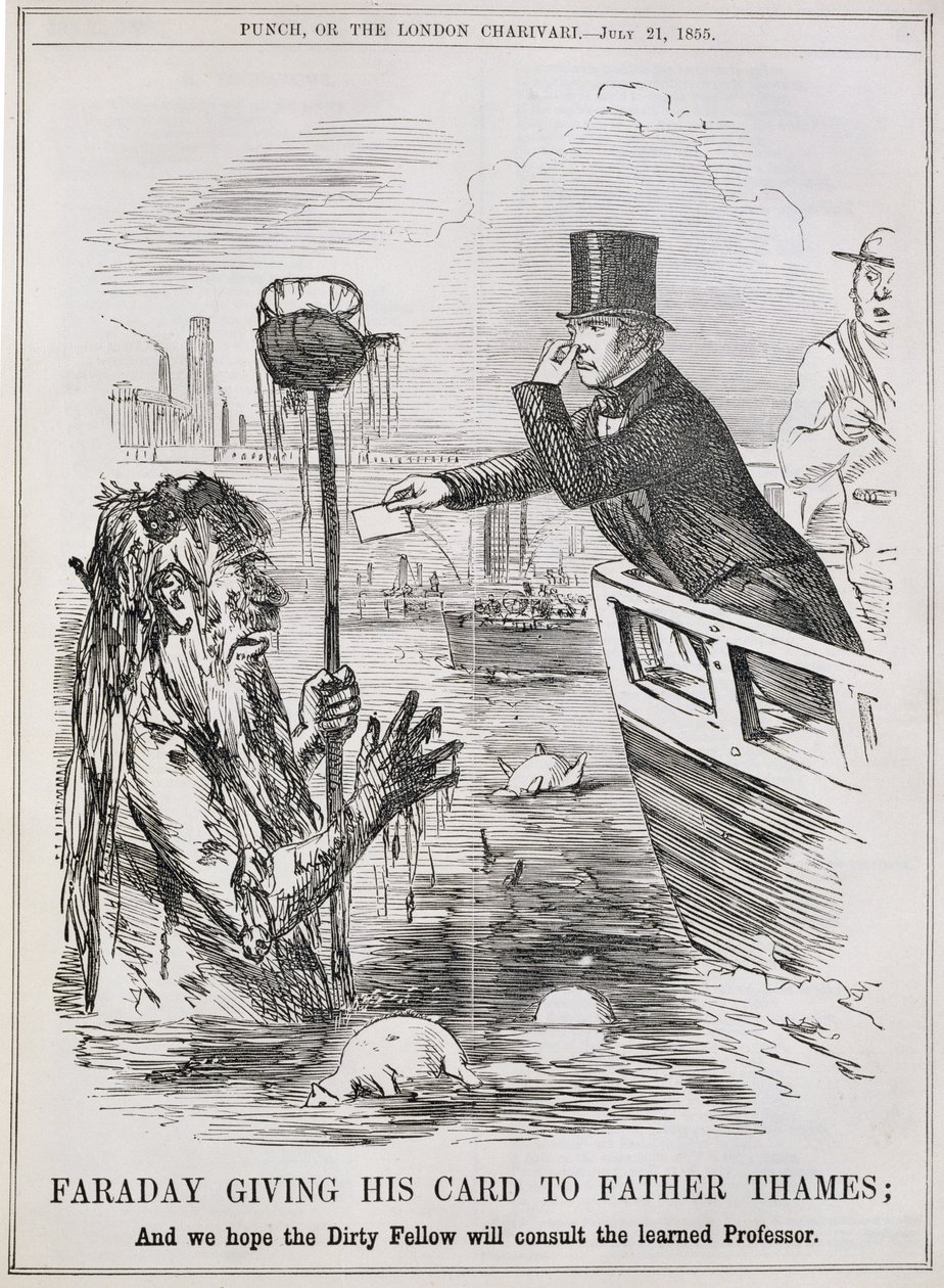 Faraday giver sit kort til Fader Thames, fra 