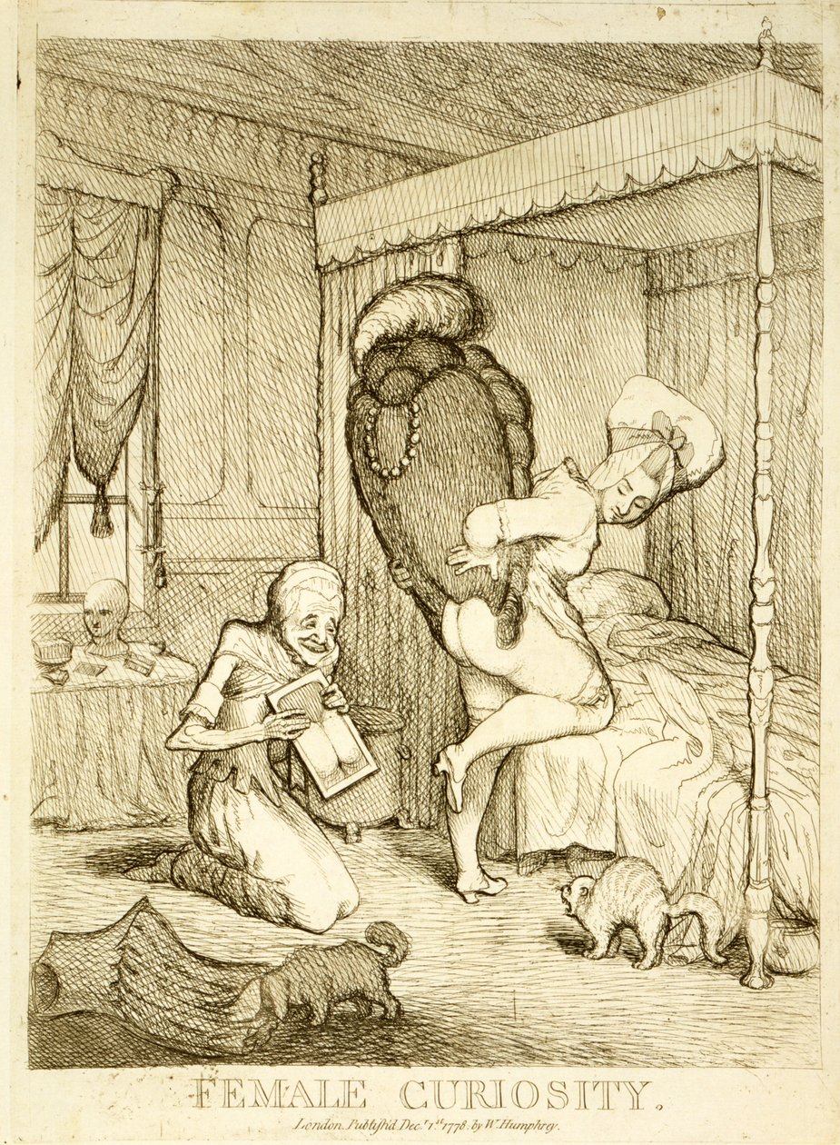 Kvindelig Nysgerrighed, 1778 af English School