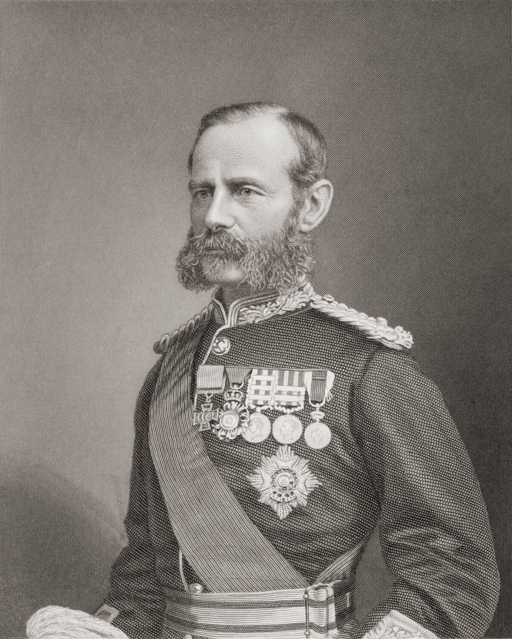 Feltmarskal Frederick Sleigh Roberts, 1st Earl Roberts, 1883 af English School