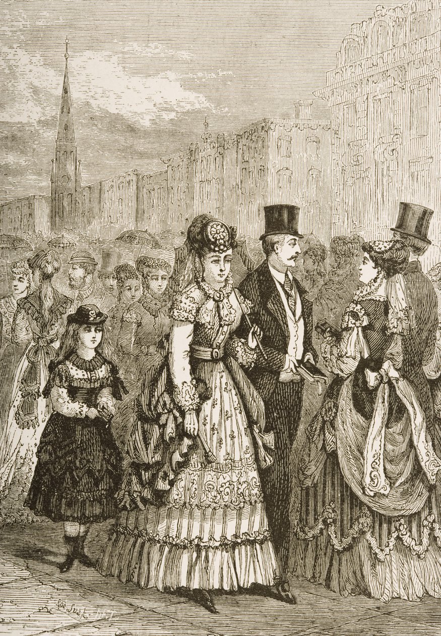 Fifth Avenue, New York, ca. 1870, fra 