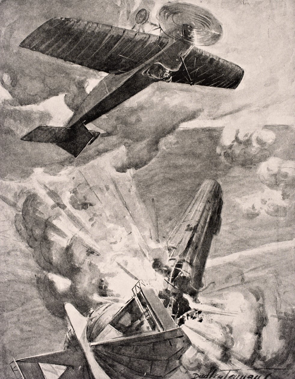 Underløjtnant Warneford VC bomber og ødelægger Zeppelin-luftskibet 1915 fra 