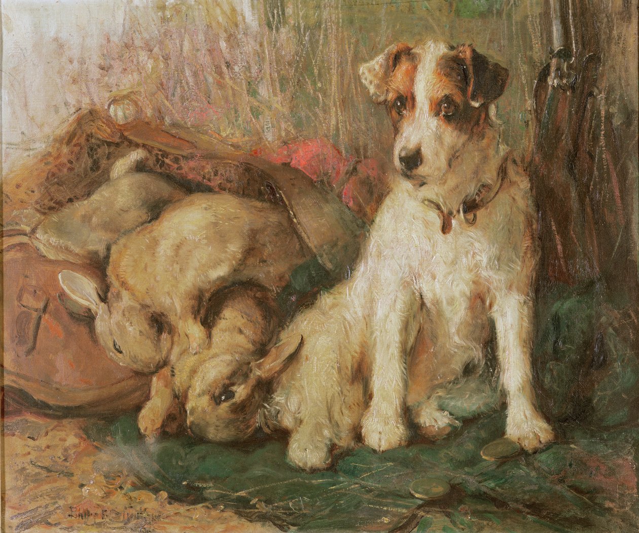 Fox Terrier med Days Bag af English School