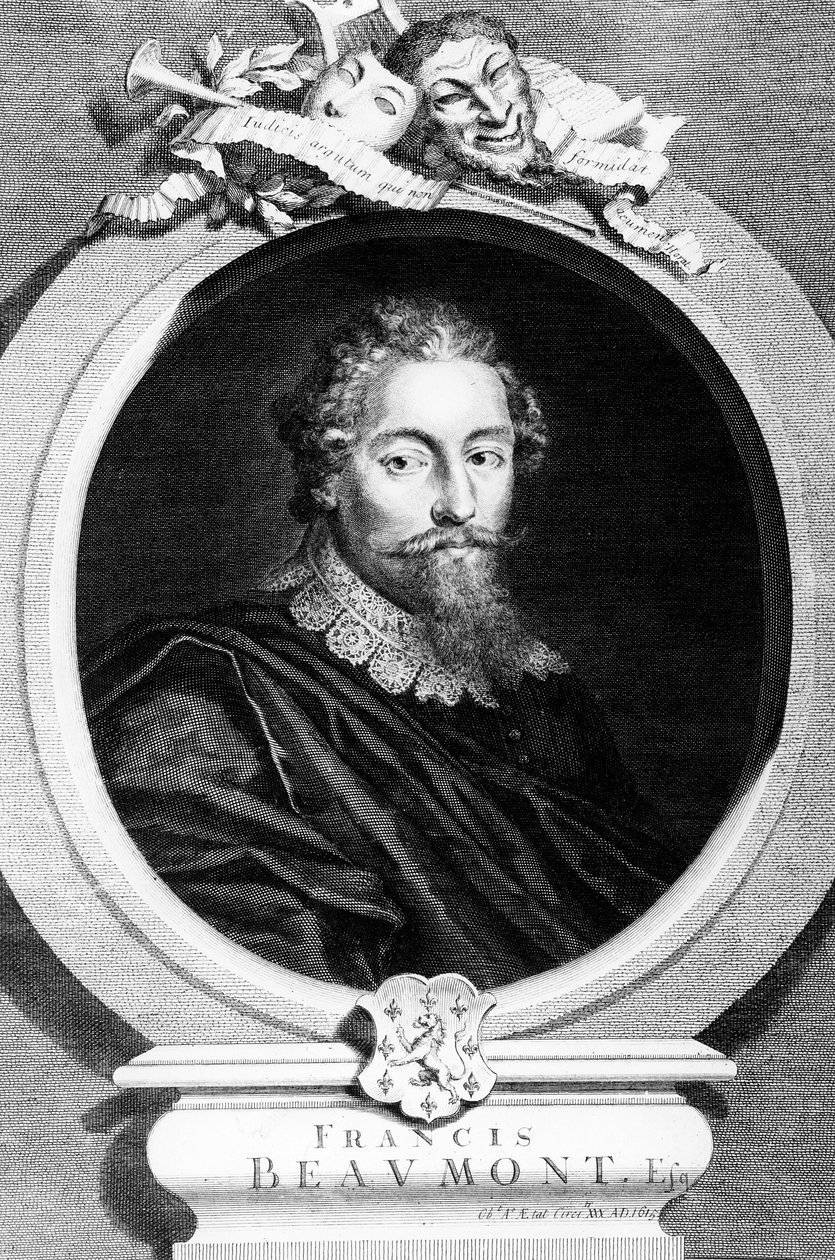 Francis Beaumont, graveret af George Vertue, 1729 af English School