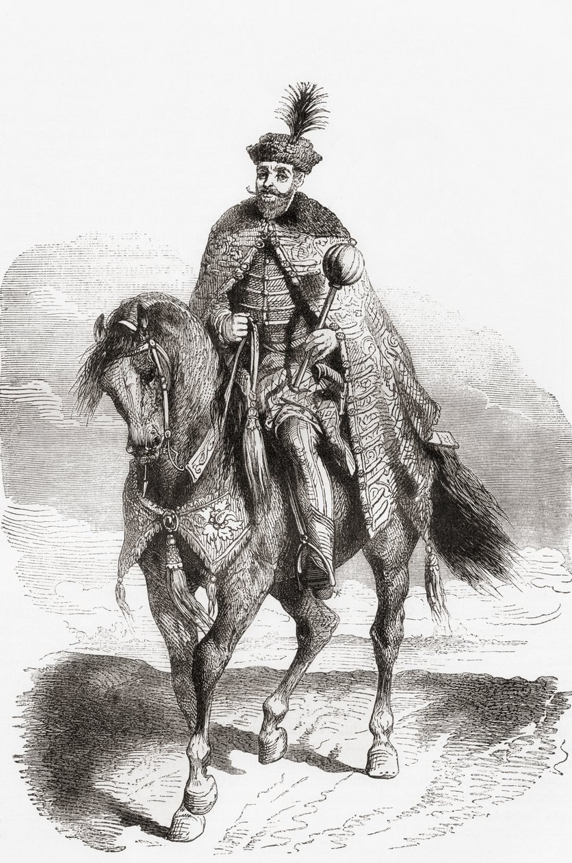 Gabriel Bethlen, 1580-1629, fra Ward and Locks Illustrated History of the World, pub. ca. 1882 af English School