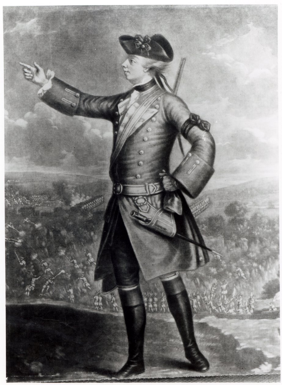 General James Wolfe (1727-59) af English School