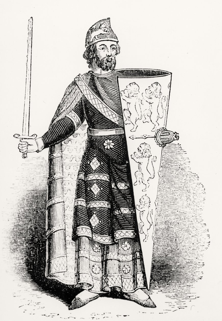Geoffrey Plantagenet, greve af Anjou (1113-1150) af English School