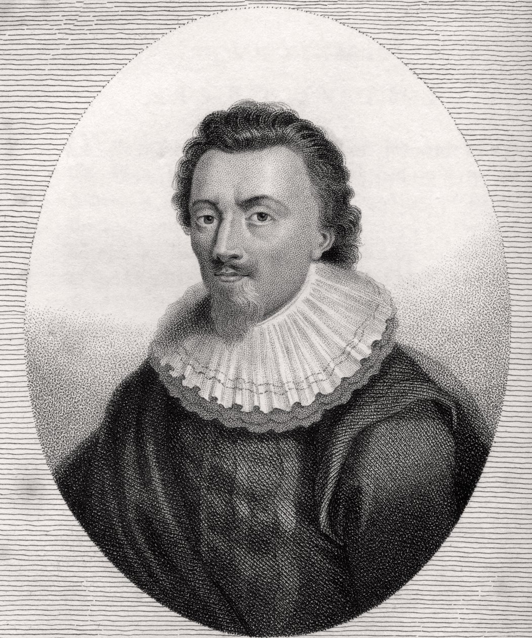 George Calvert, graveret af Bocquet, illustration fra 