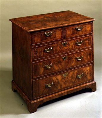 George I kommode med konsolfødder, ca.1720 (valnød) af English School