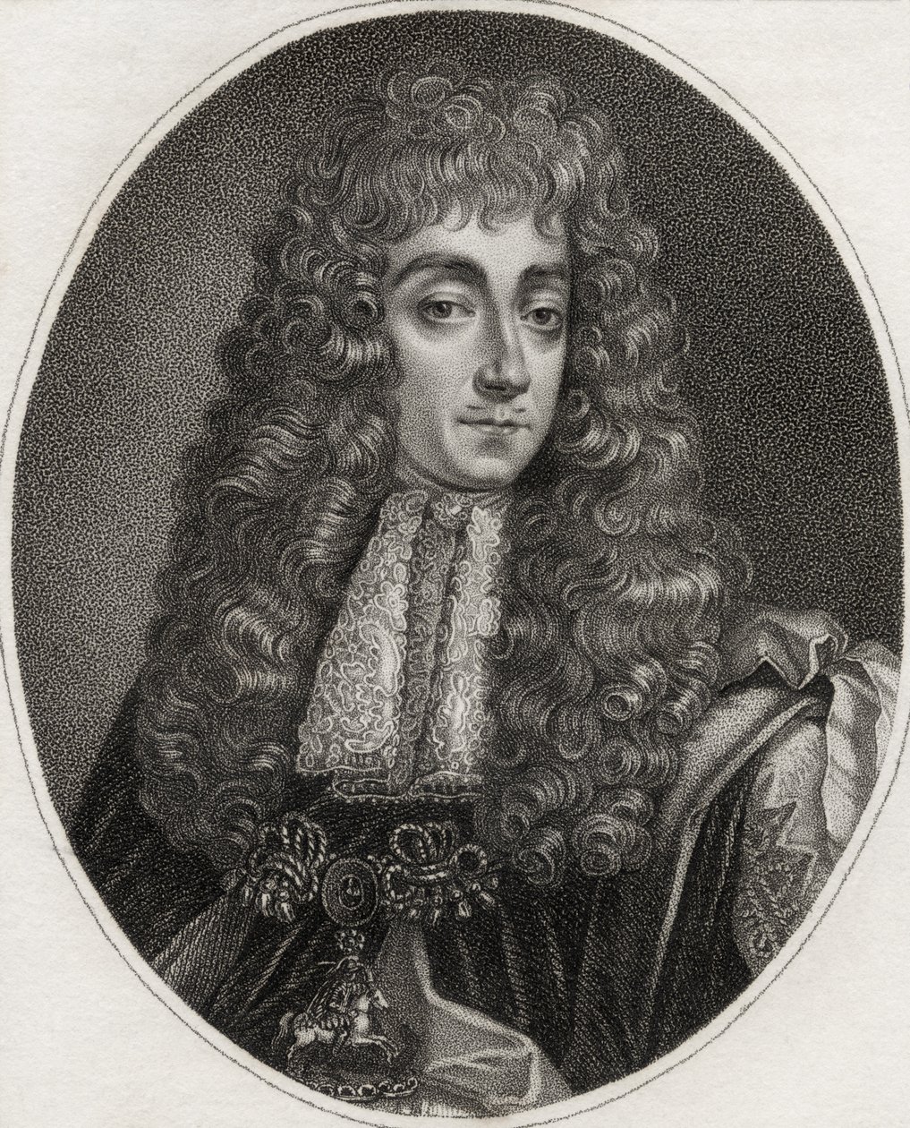 George Villiers, graveret af Bocquet, illustration fra 