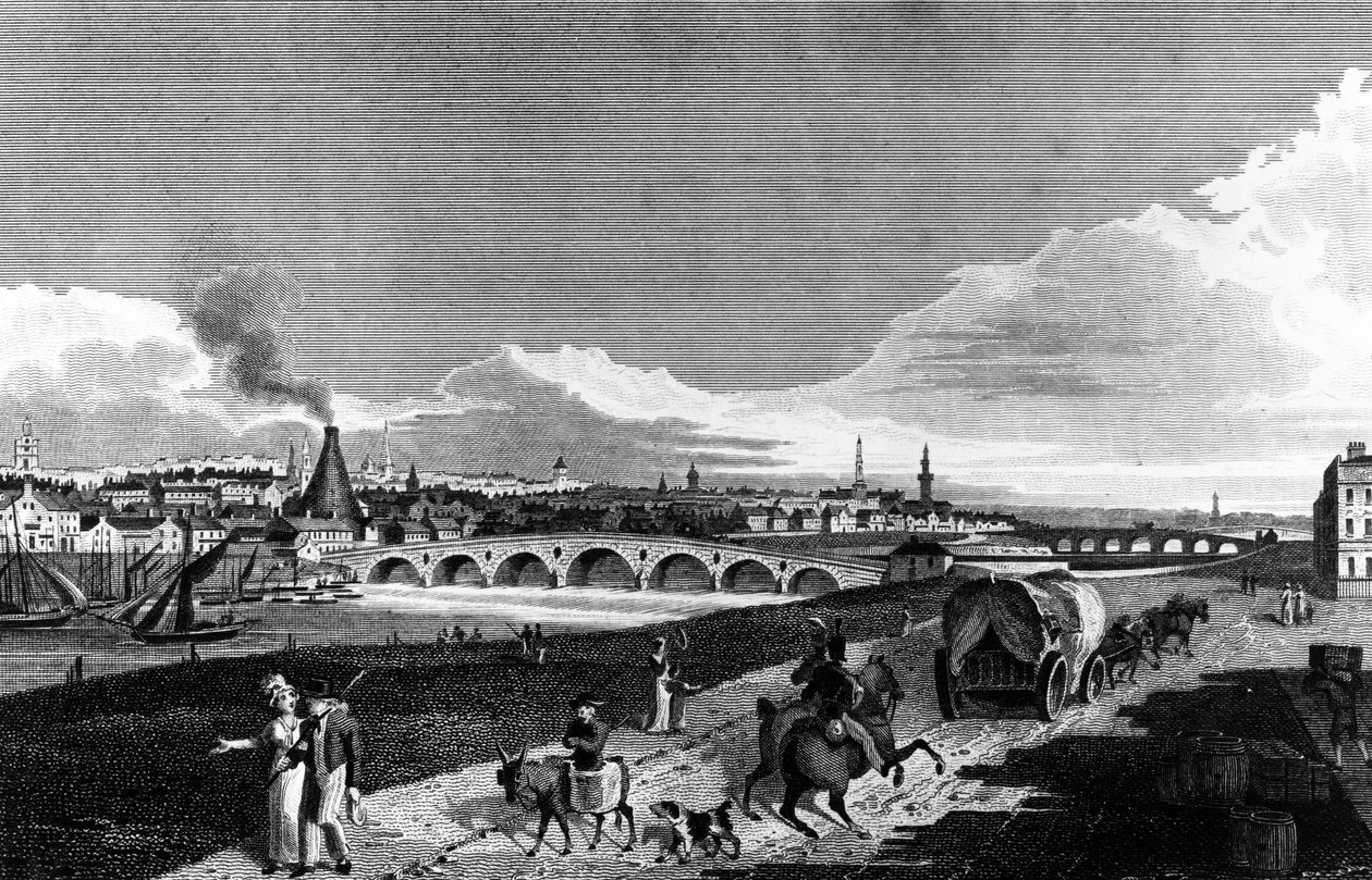 Glasgow, 1817 af English School
