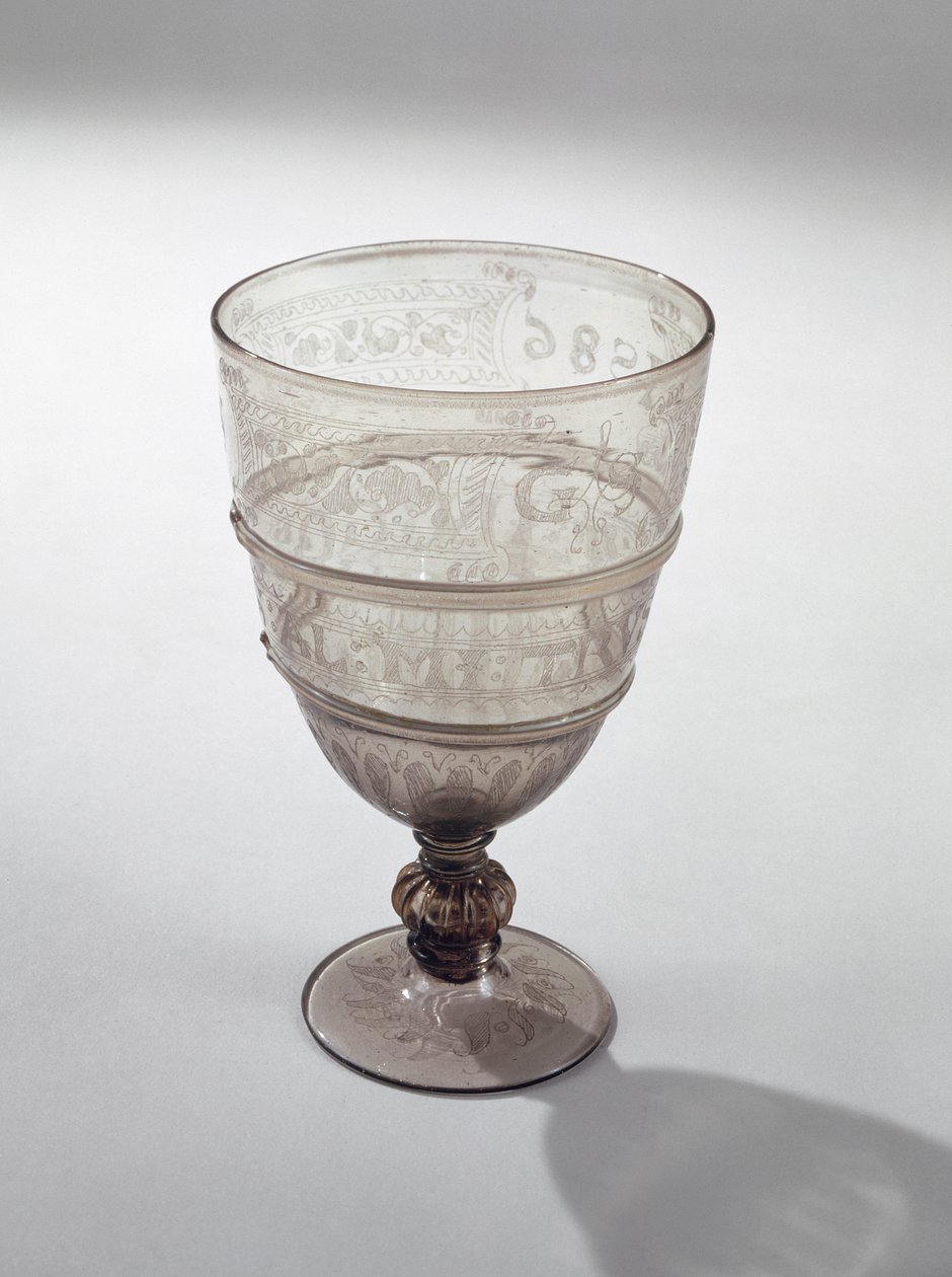 Pokal af Jacopo Verzelini, 1586 (glas) af English School