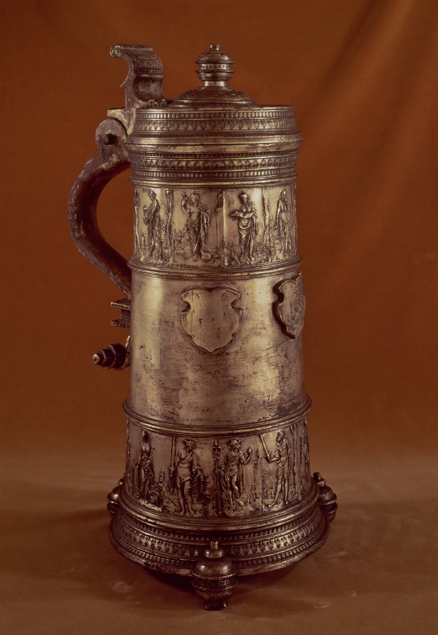 Gildekar, forsølvet tin, 1564 af English School