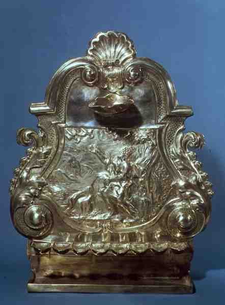 Hanukkah lampe, lavet af John Ruskin, 1709 (sølv) af English School