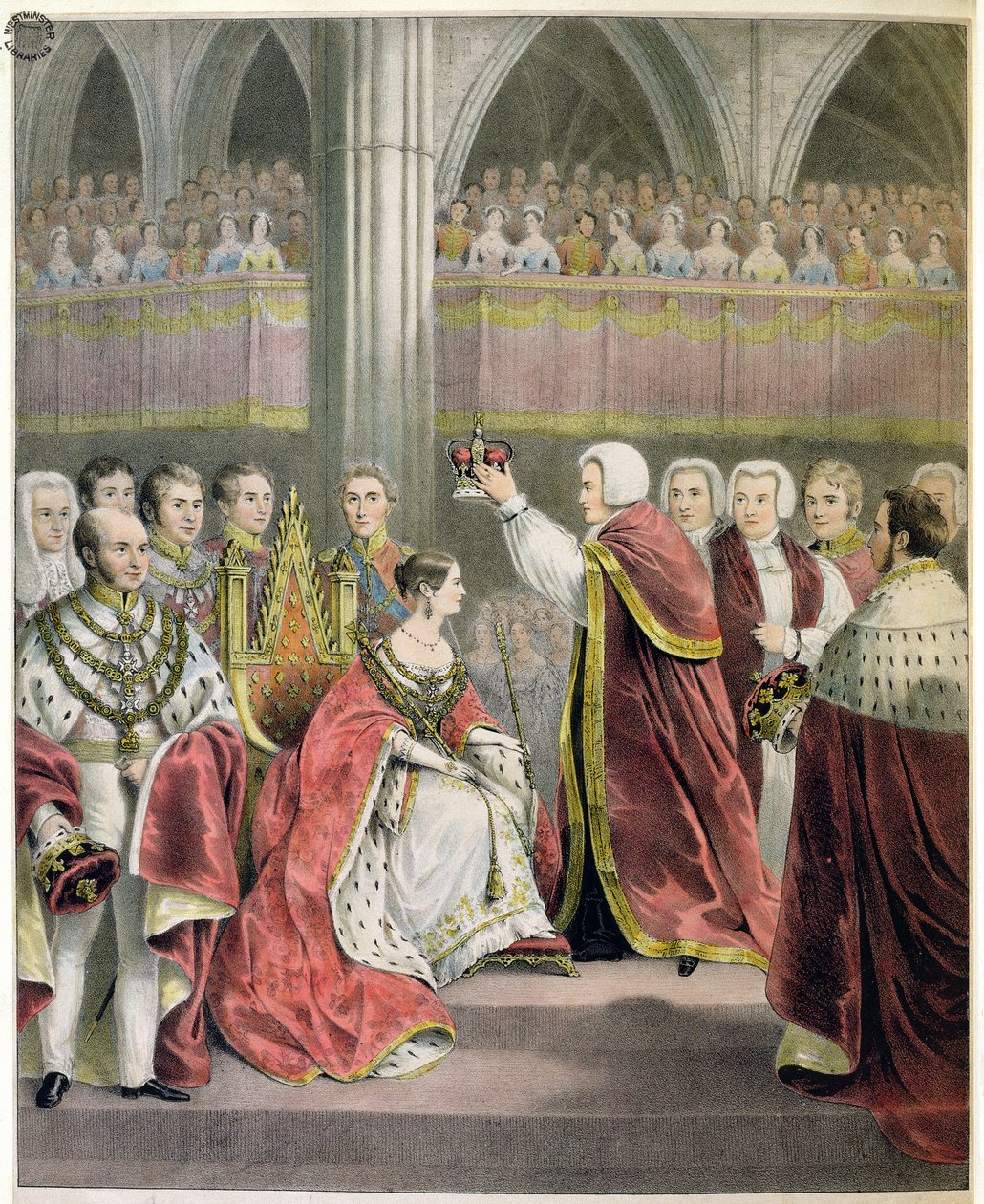 Hendes allernådigste Majestæt Dronning Victoria, kronet 28. juni 1838 af English School