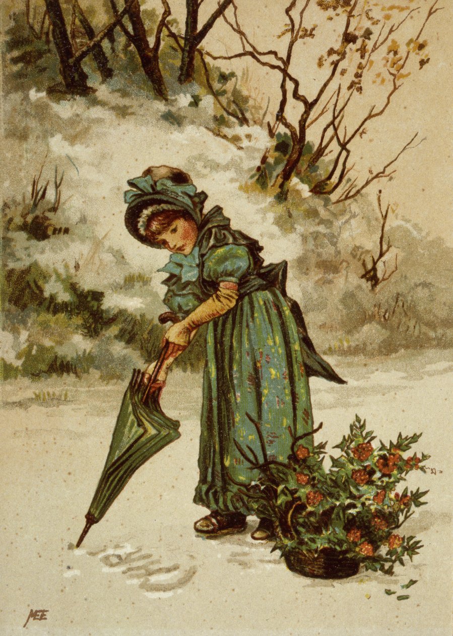 Kristtorngrene, bogillustration af English School