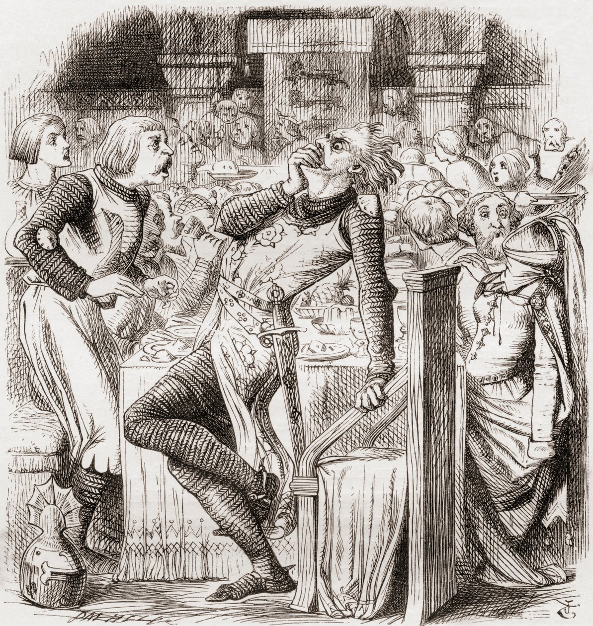 Illustration efter J. Tenniel til digtet 