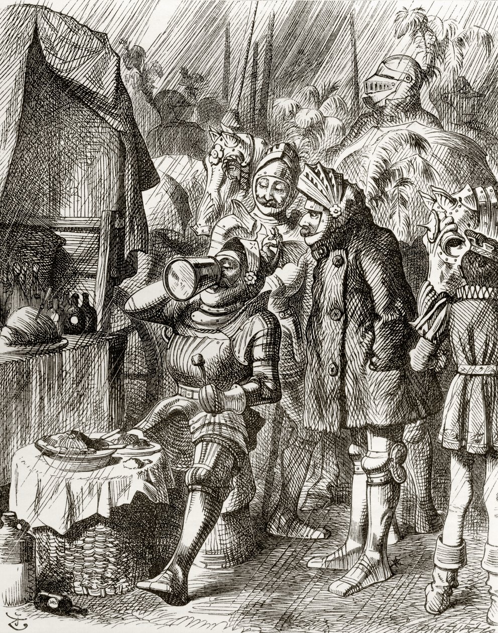 Illustration efter J. Tenniel til digtet 