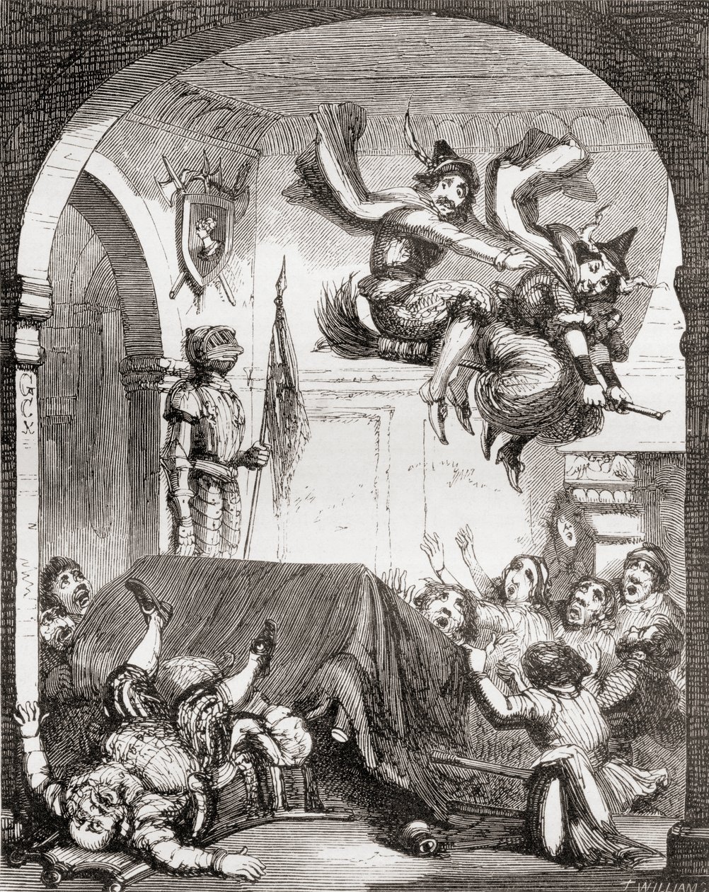 Illustration af George Cruikshank til digtet 