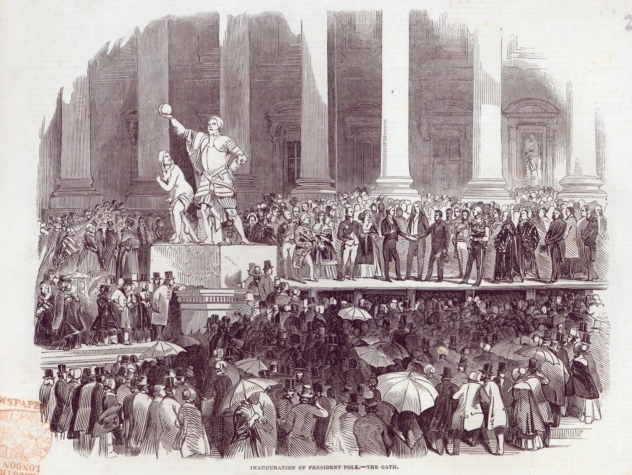 Indsættelse af præsident Polk: The Oath, fra 