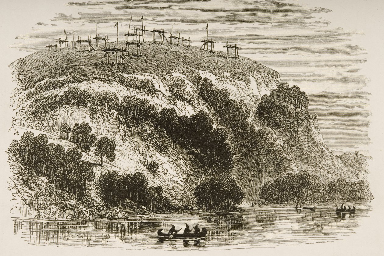 Indian Burial Ground on the Great Plains mellem St. Louis og Denver, fra 