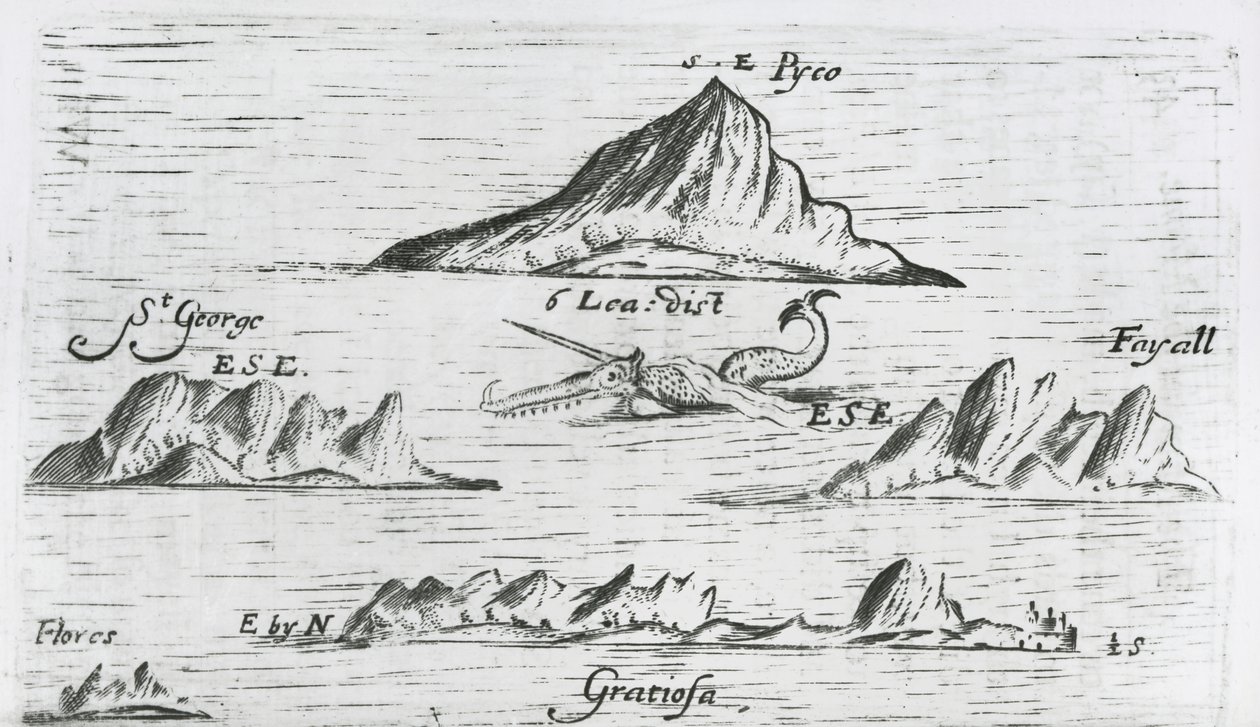 Øerne på Azorerne, ca. 1597 af English School