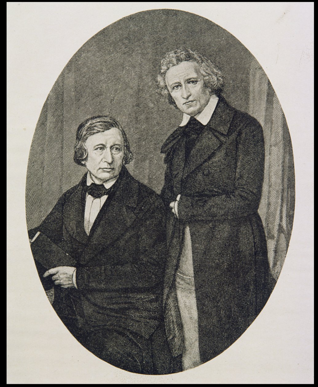 Jacob Ludwig Karl Grimm (1785-1863) og Wilhelm Karl Grimm (1786-1859) af English School