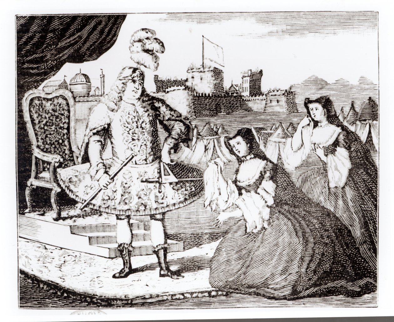 James Quin (1693-1766) som Coriolanus af English School