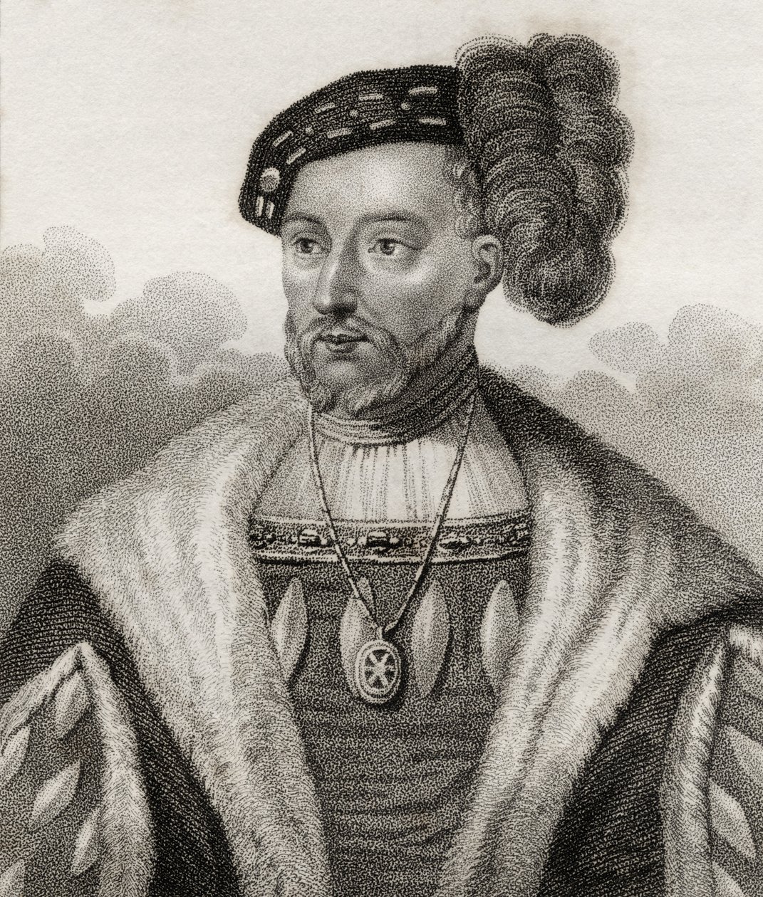 James V, King of Scotland, illustration fra 