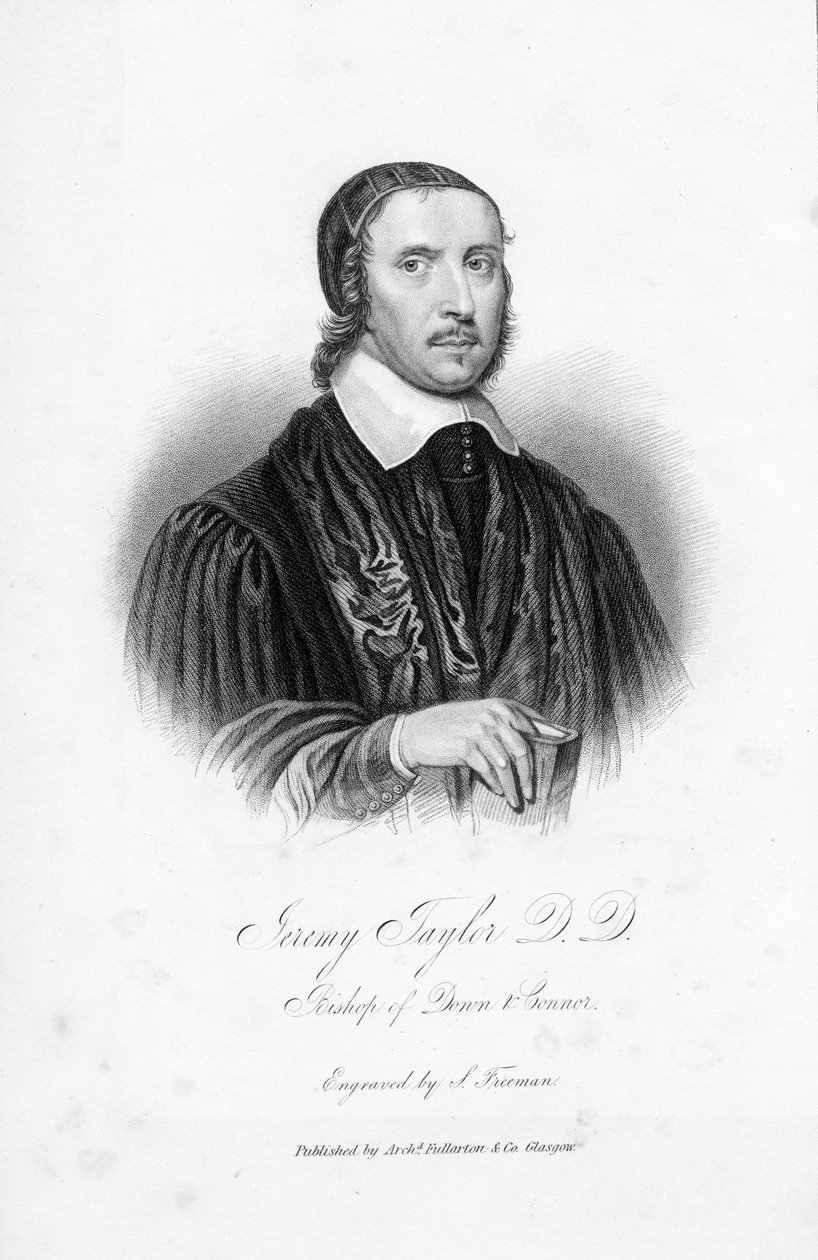 Jeremy Taylor D.D., Bishop of Down und Connor, graveret af S. Freeman af English School