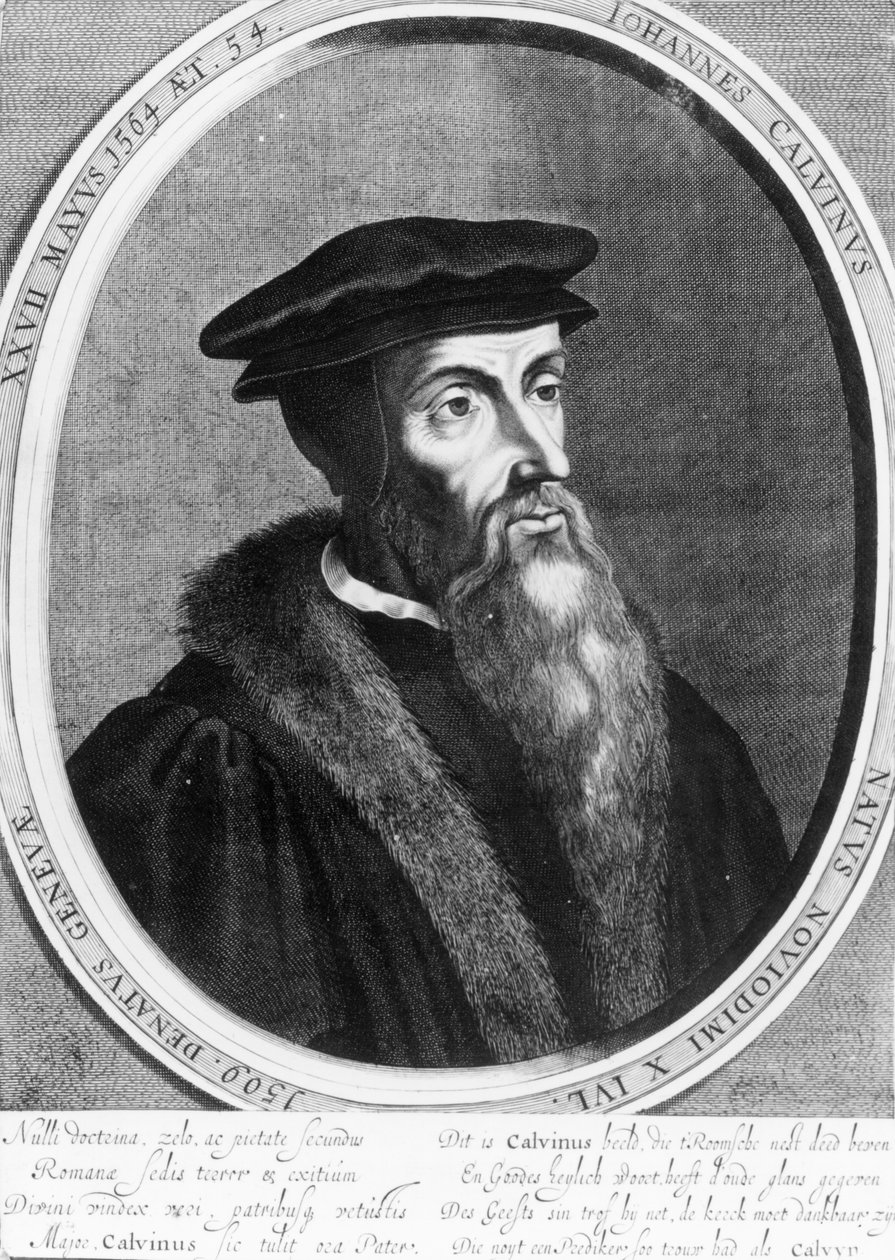 John Calvin (1509-64) af English School